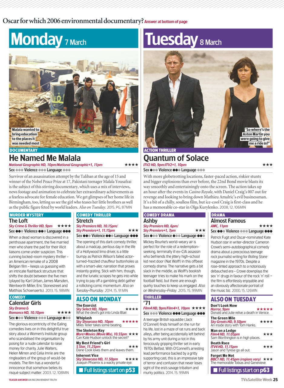 TV & Satellite Week Preview Pages