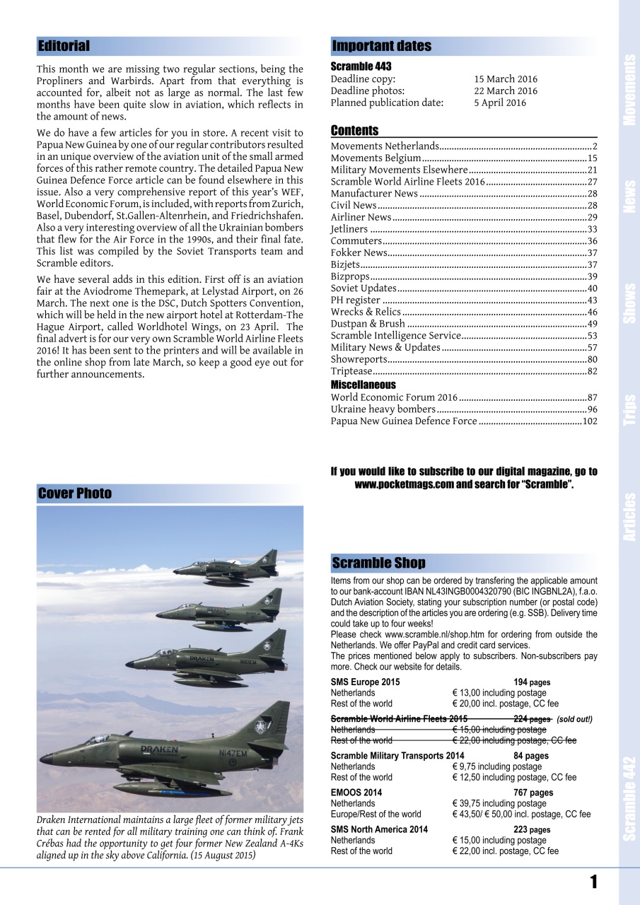 Scramble Magazine Preview Pages