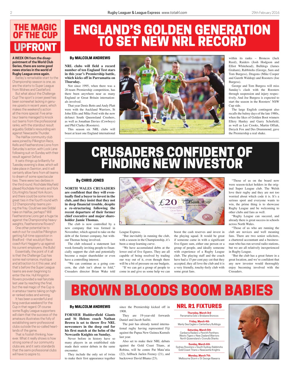 League Express Preview Pages