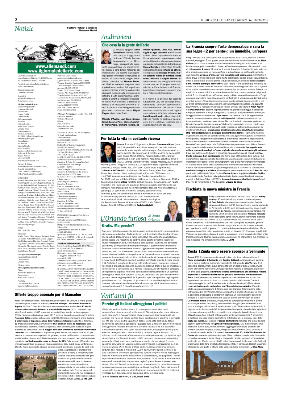 Il Giornale Dell’Arte Preview Pages