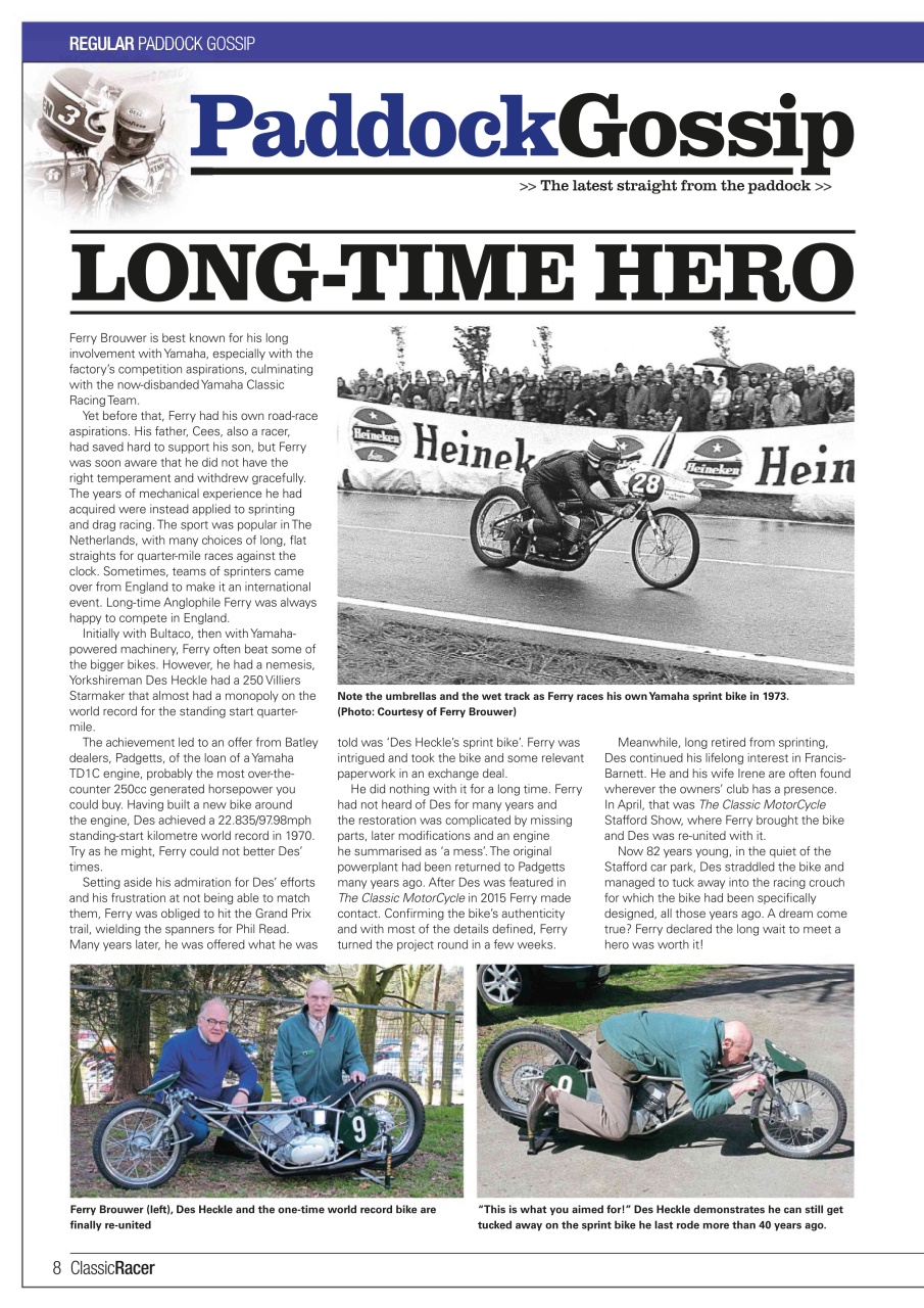 Classic Racer Preview Pages