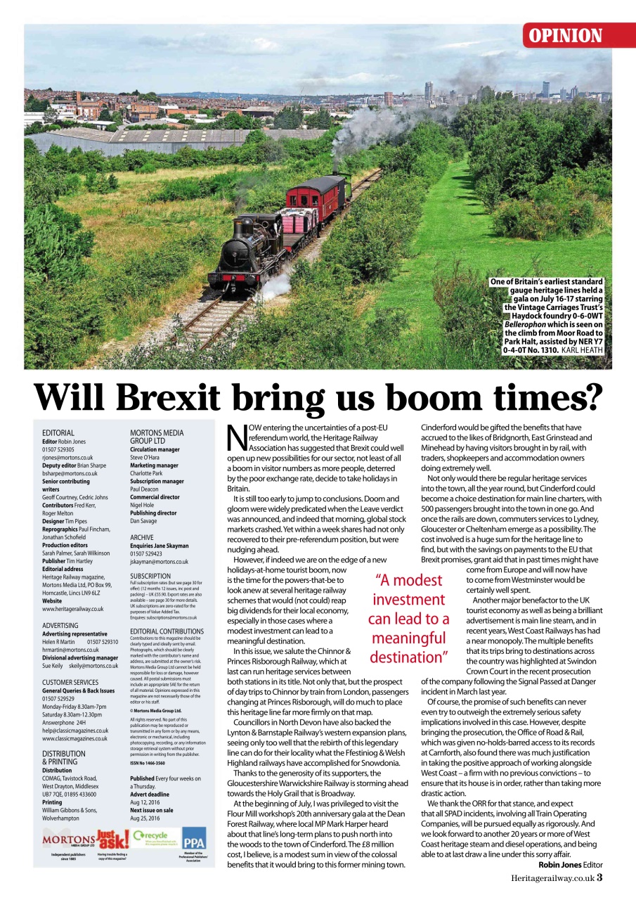 Heritage Railway Preview Pages