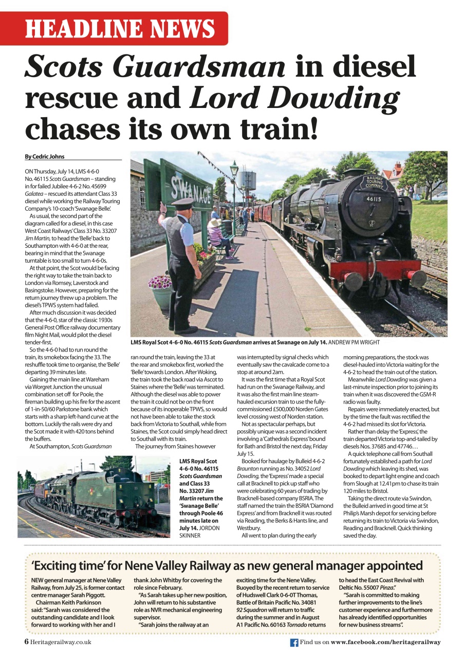 Heritage Railway Preview Pages