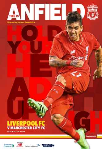 Liverpool FC Programmes issue Man City 201516