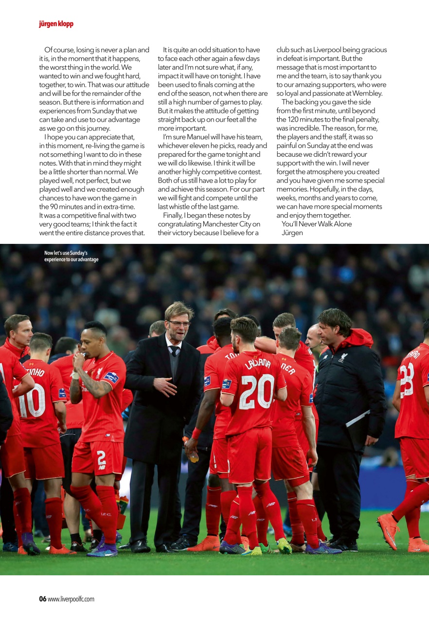 Liverpool FC Programmes Preview Pages