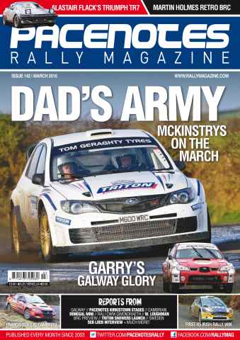 Pacenotes Rally magazine issue Issue 142 - March 2016