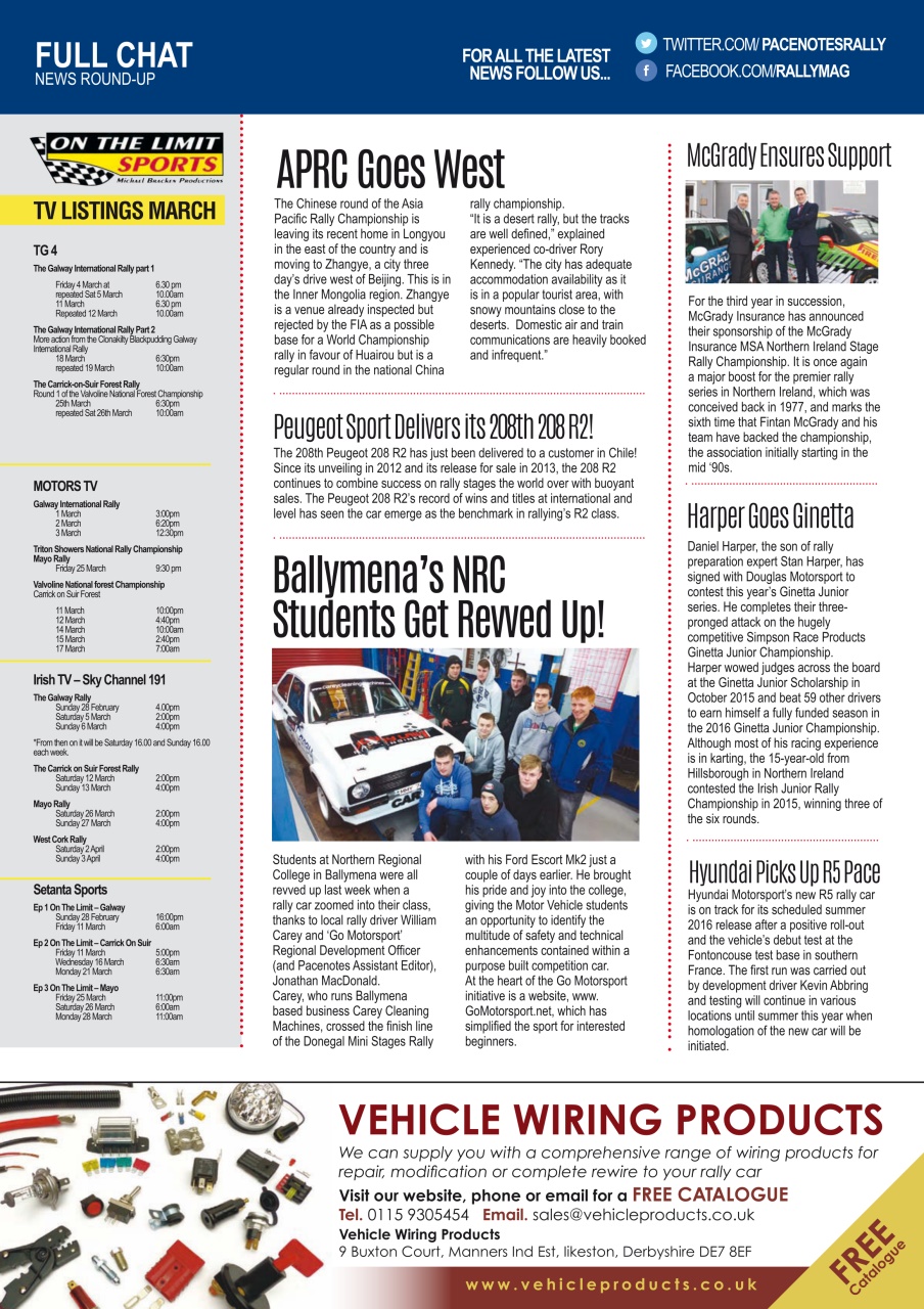 Pacenotes Rally magazine Preview Pages