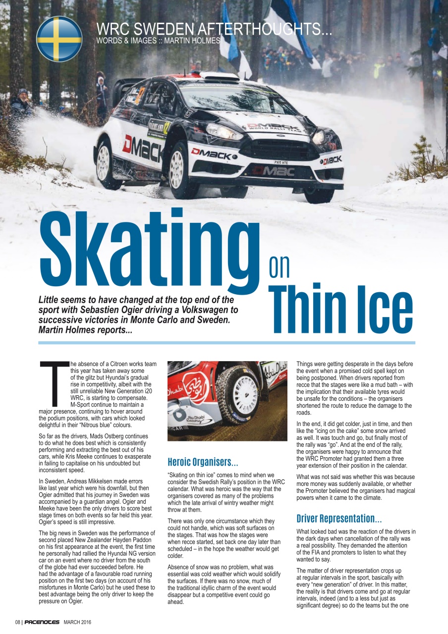 Pacenotes Rally magazine Preview Pages