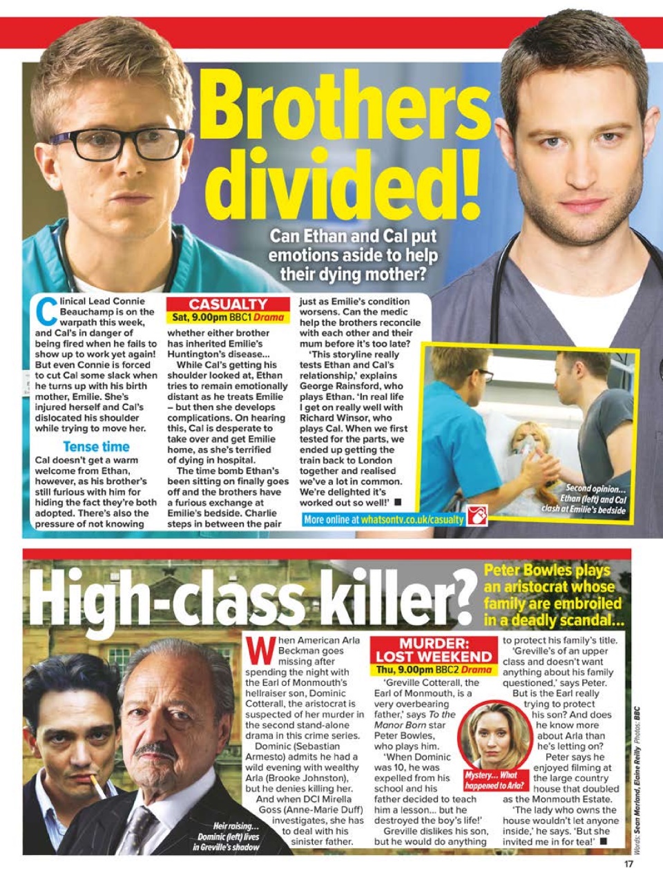 What's on TV Preview Pages
