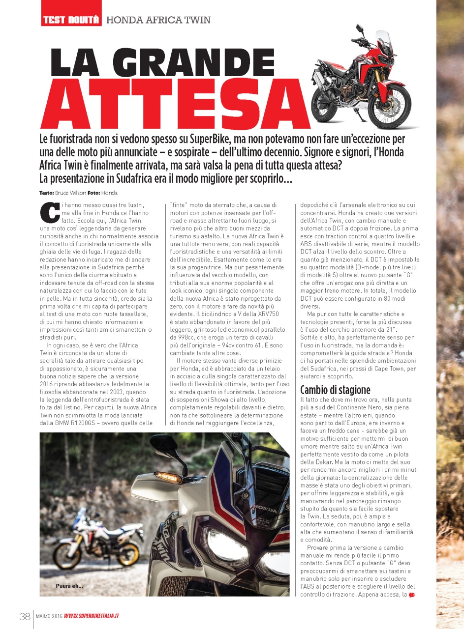 Superbike Italia Preview Pages