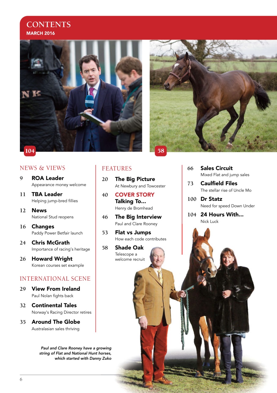 The Owner Breeder Preview Pages