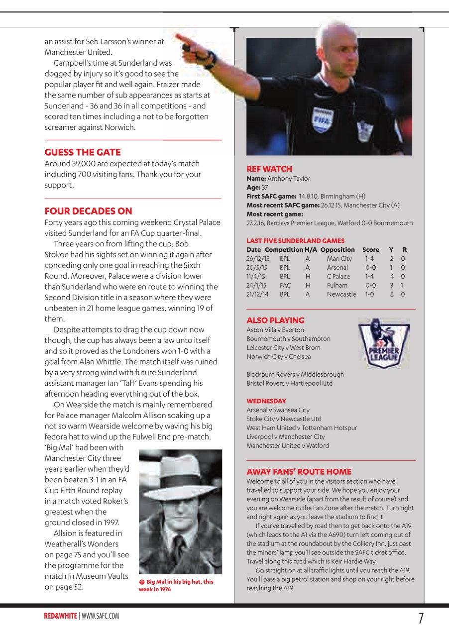 Sunderland FC Preview Pages