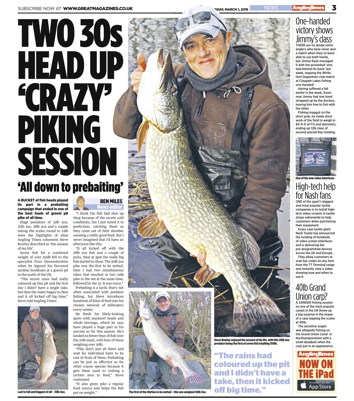 Angling Times Preview Pages