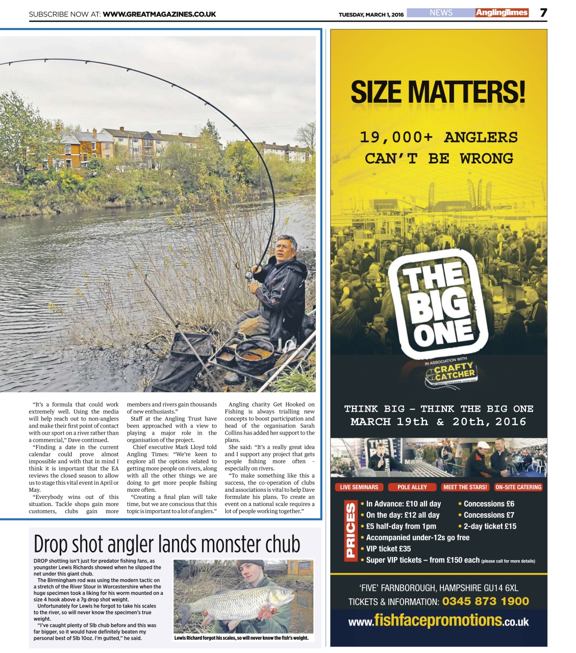 Angling Times Preview Pages