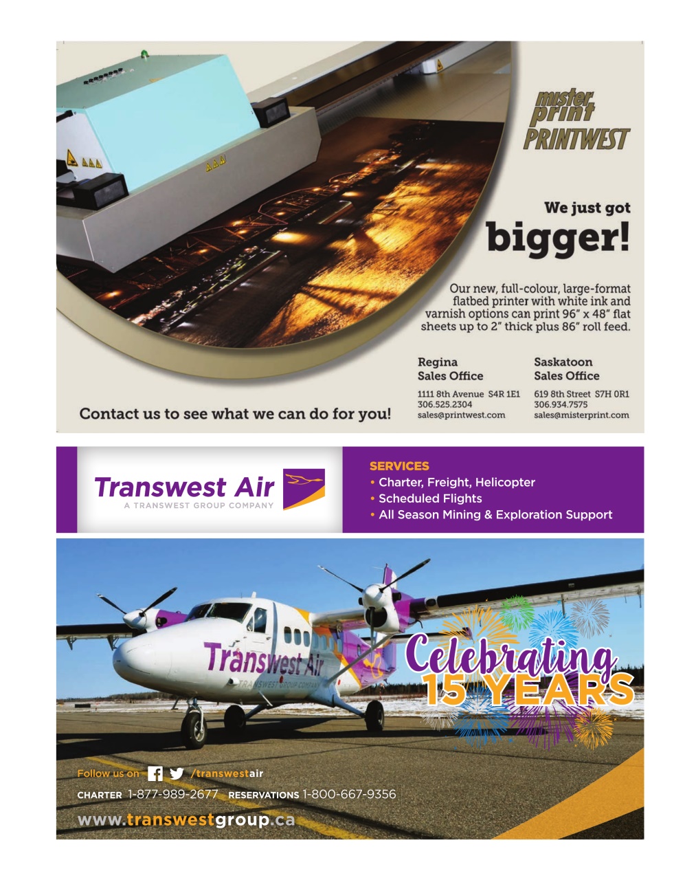 Prairies North Magazine Preview Pages