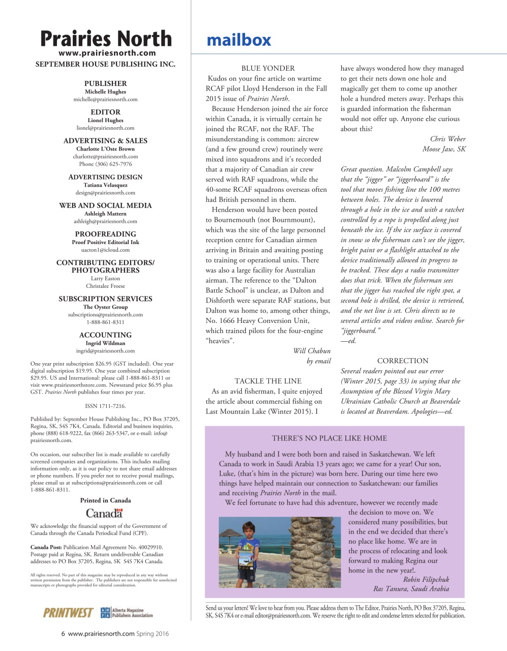 Prairies North Magazine Preview Pages