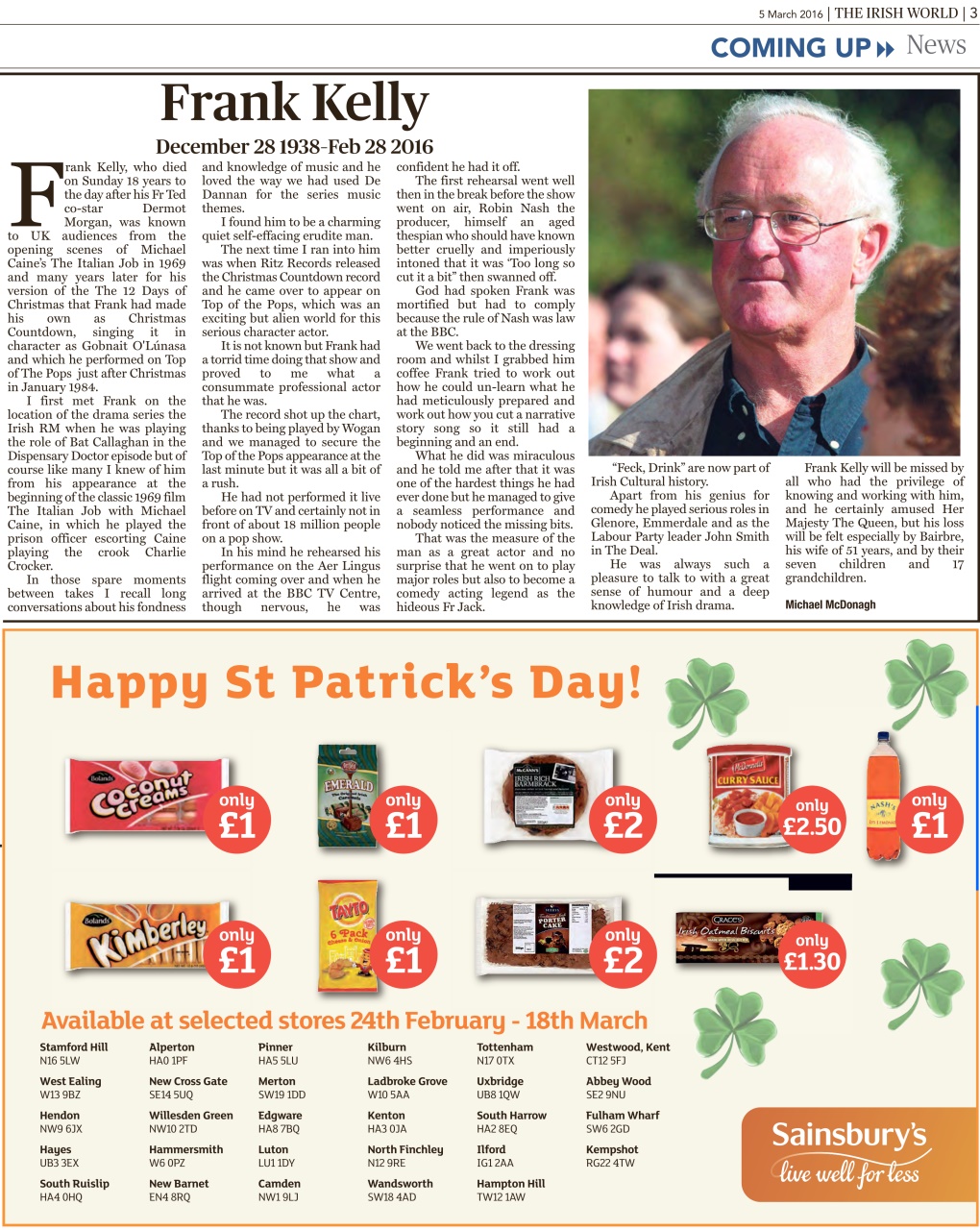 Irish World Preview Pages