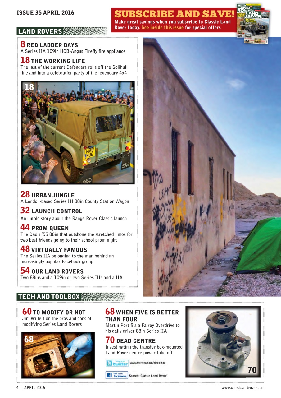 Classic Land Rover Magazine Preview Pages