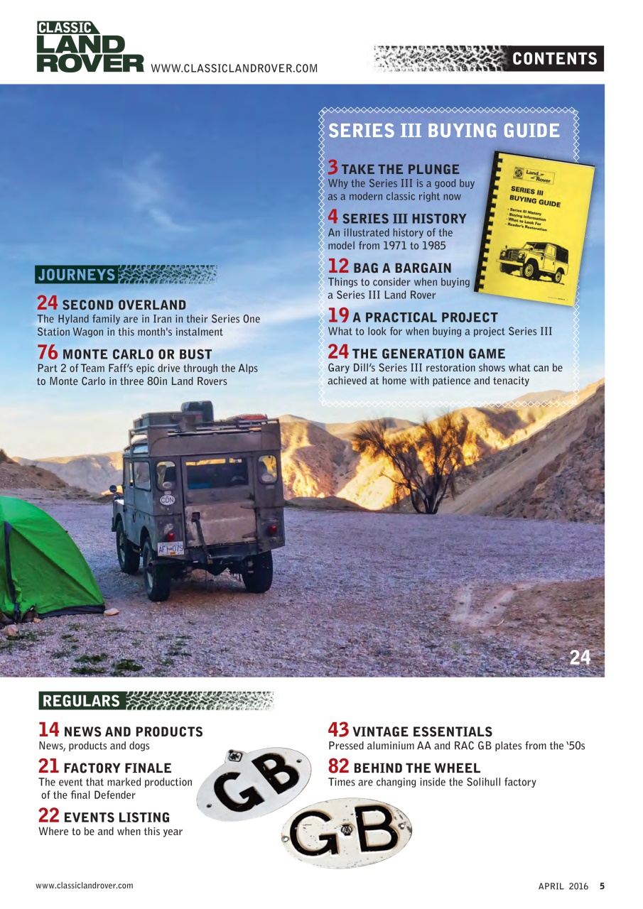 Classic Land Rover Magazine Preview Pages
