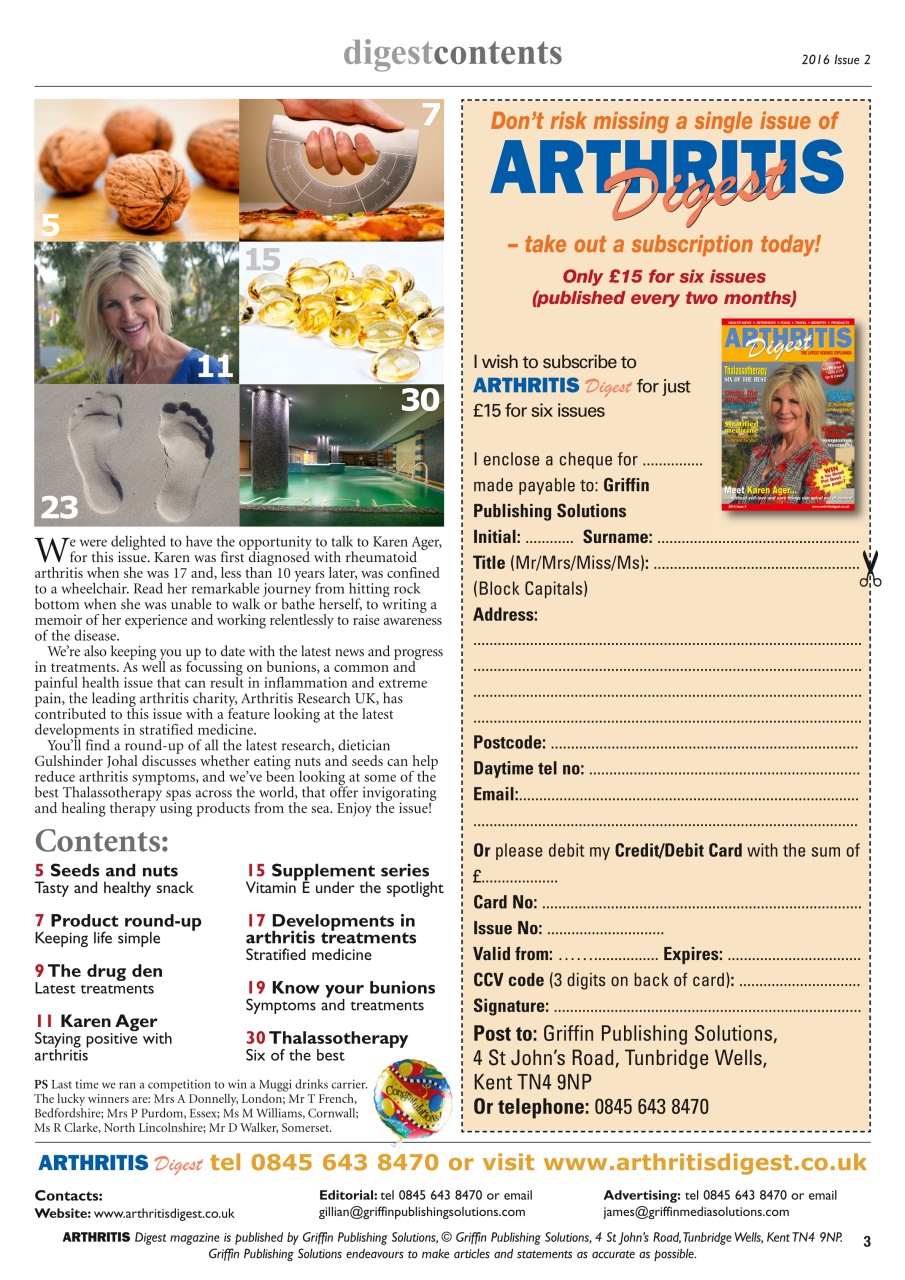Arthritis Digest Preview Pages