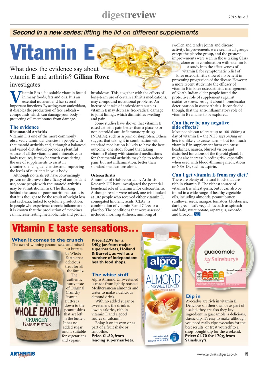 Arthritis Digest Preview Pages