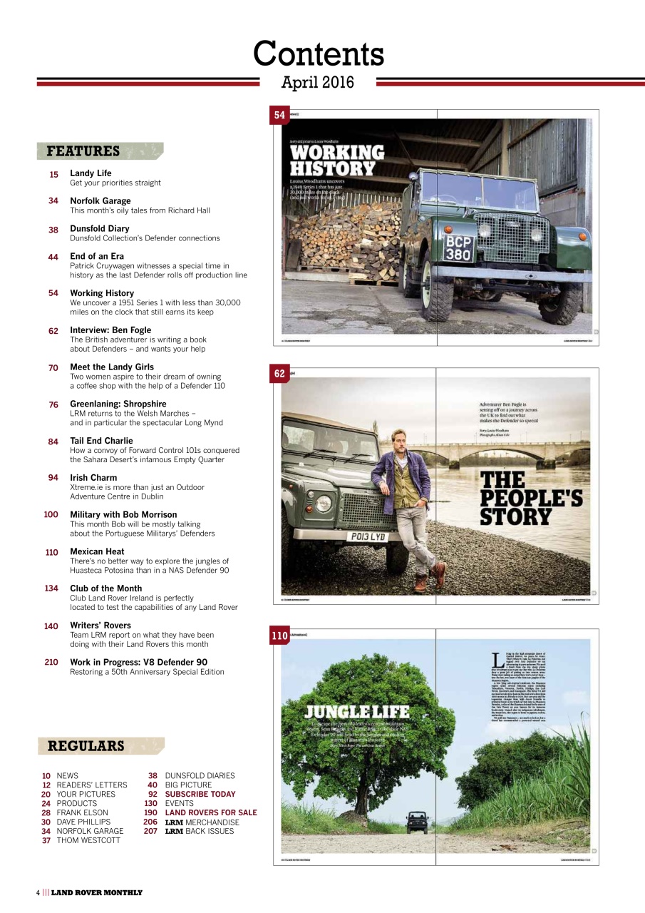 Land Rover Monthly Preview Pages