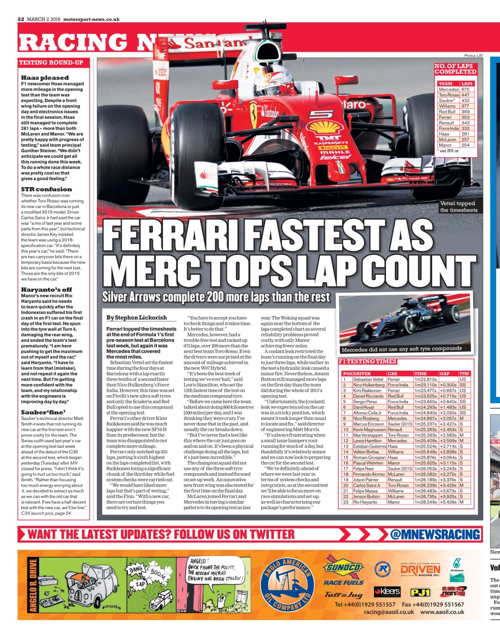 Motorsport News Preview Pages