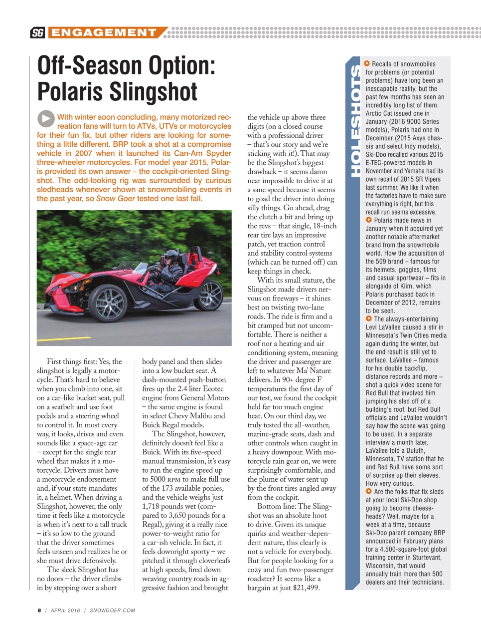 SnowGoer Preview Pages