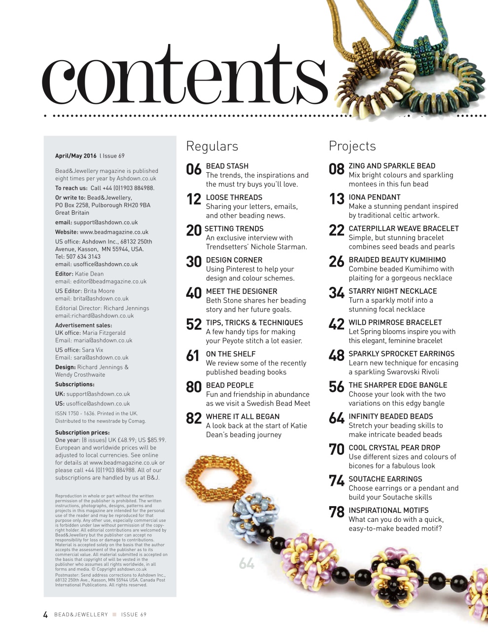 Bead & Jewellery Magazine Preview Pages