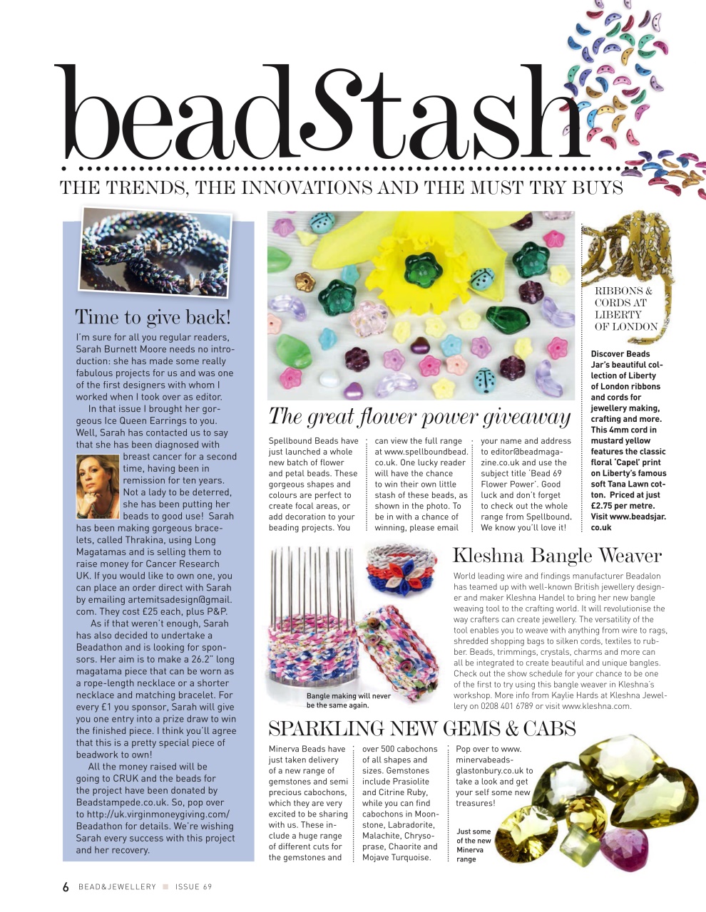 Bead & Jewellery Magazine Preview Pages