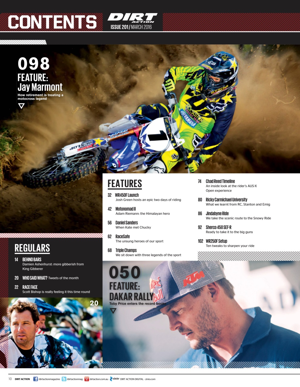 Dirt Action Preview Pages
