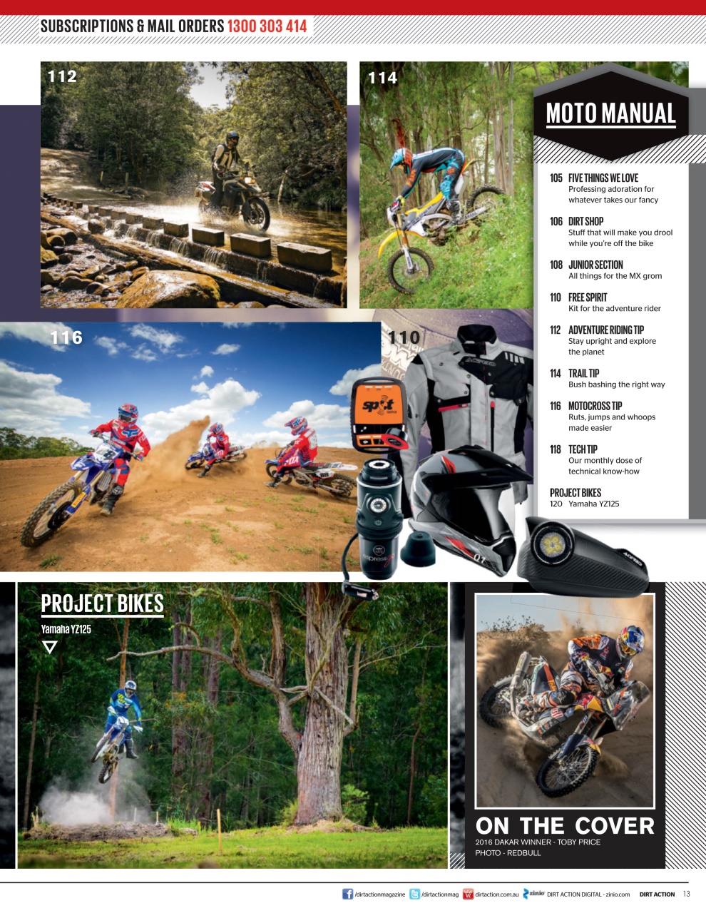 Dirt Action Preview Pages