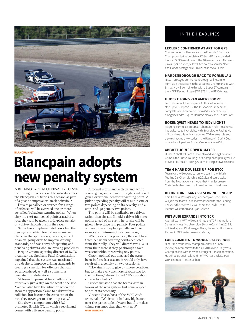 Autosport Preview Pages