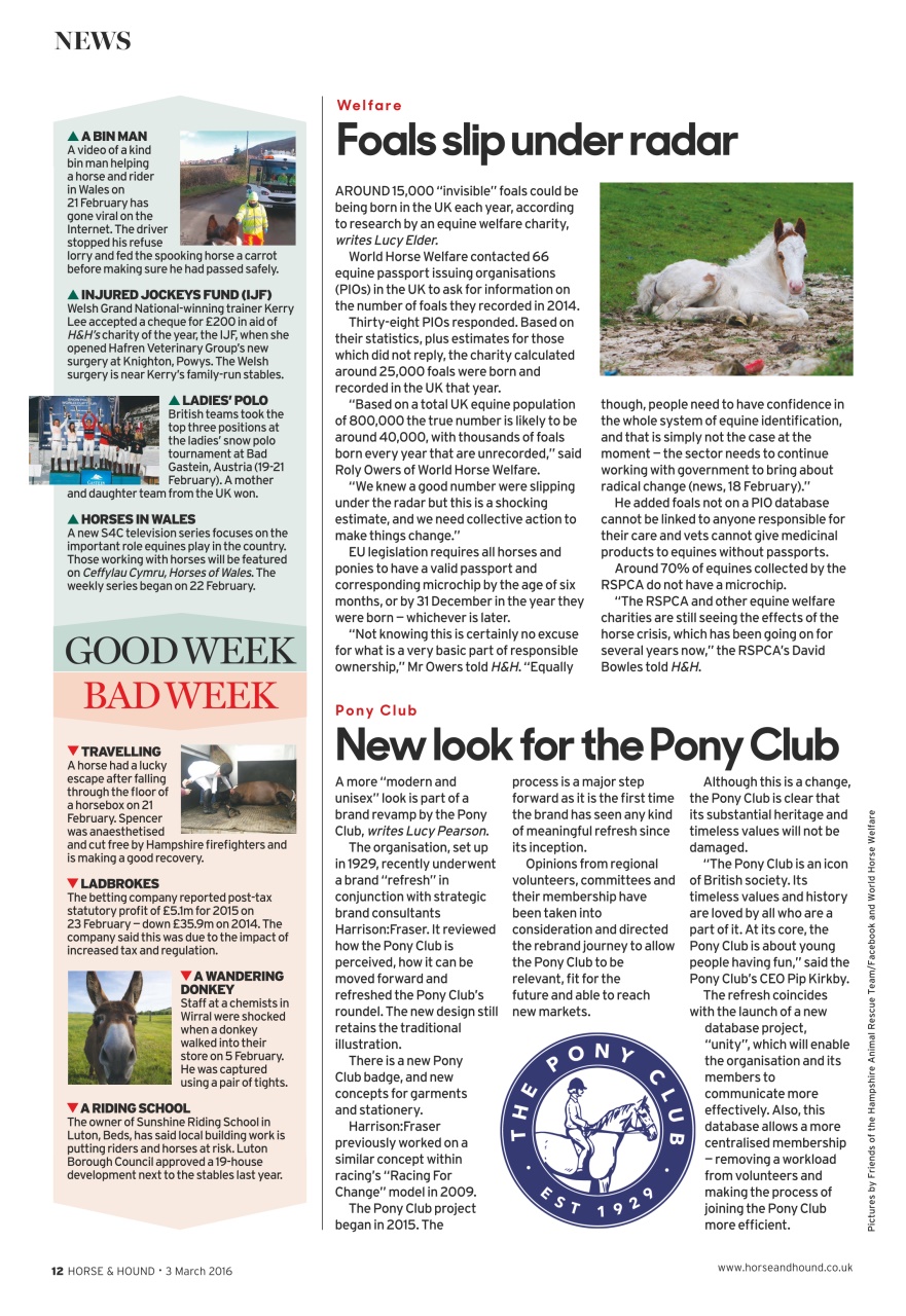 Horse & Hound Preview Pages