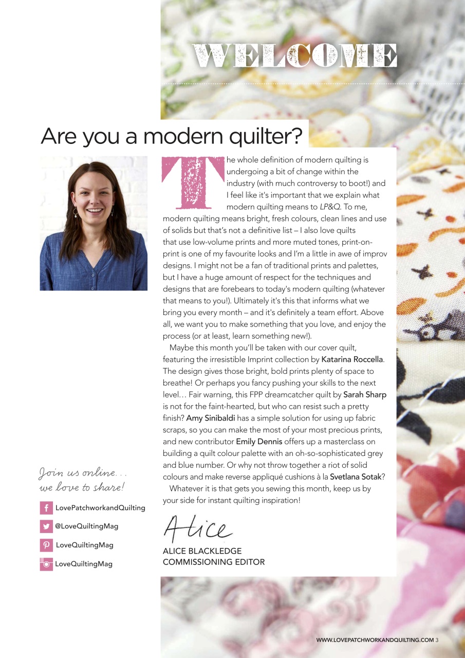 Love Patchwork & Quilting Preview Pages