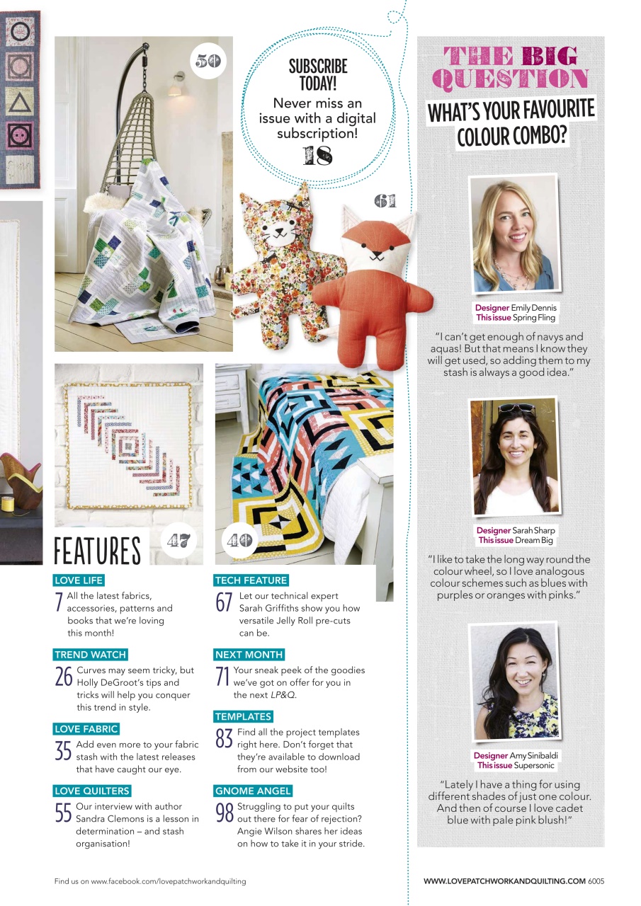 Love Patchwork & Quilting Preview Pages