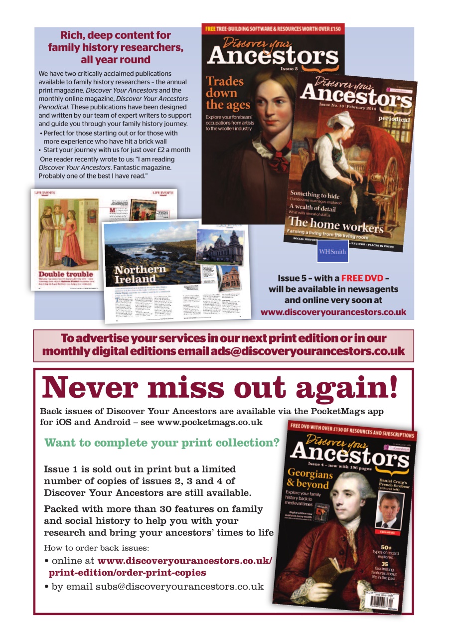 Discover Your Ancestors Preview Pages