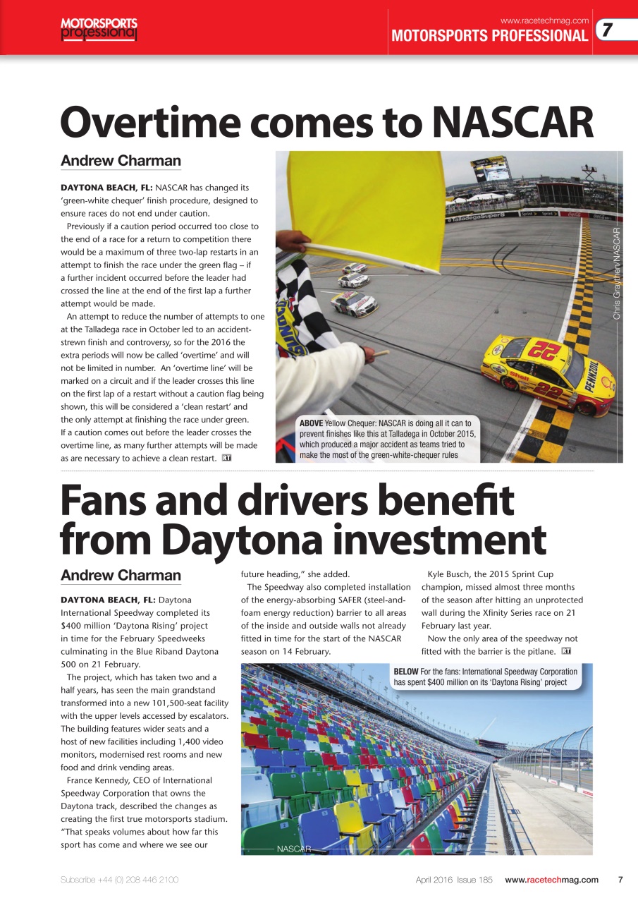 Race Tech Preview Pages