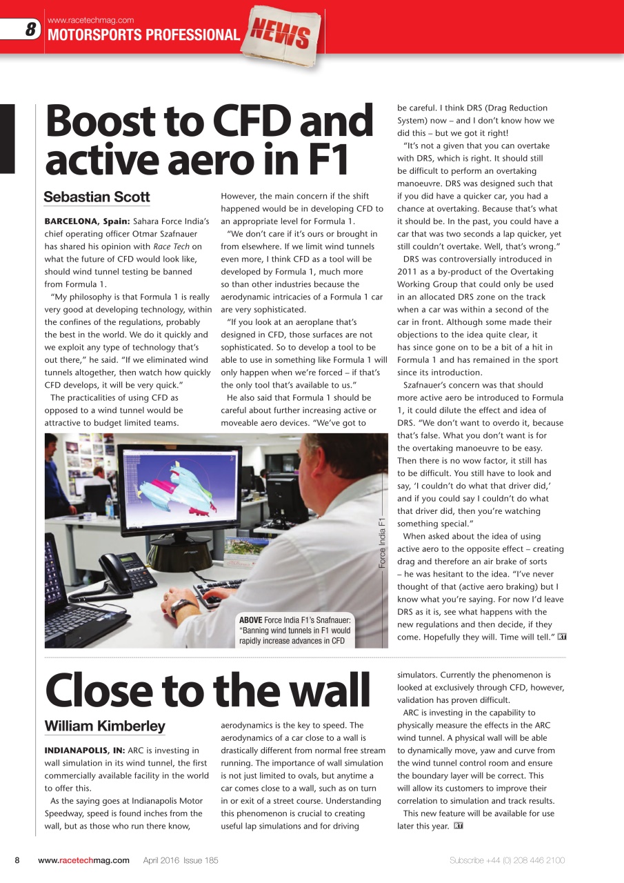 Race Tech Preview Pages