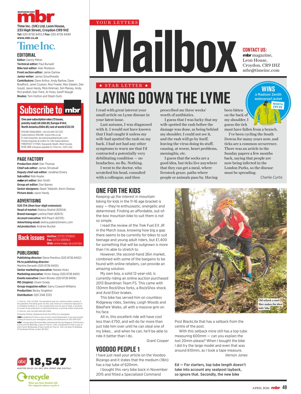 Mountain Bike Rider Preview Pages