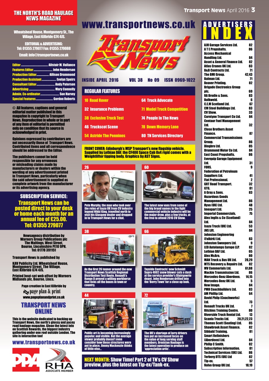 Transport News Preview Pages