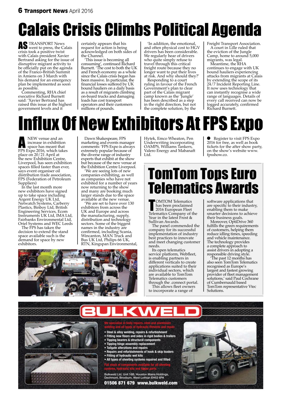 Transport News Preview Pages