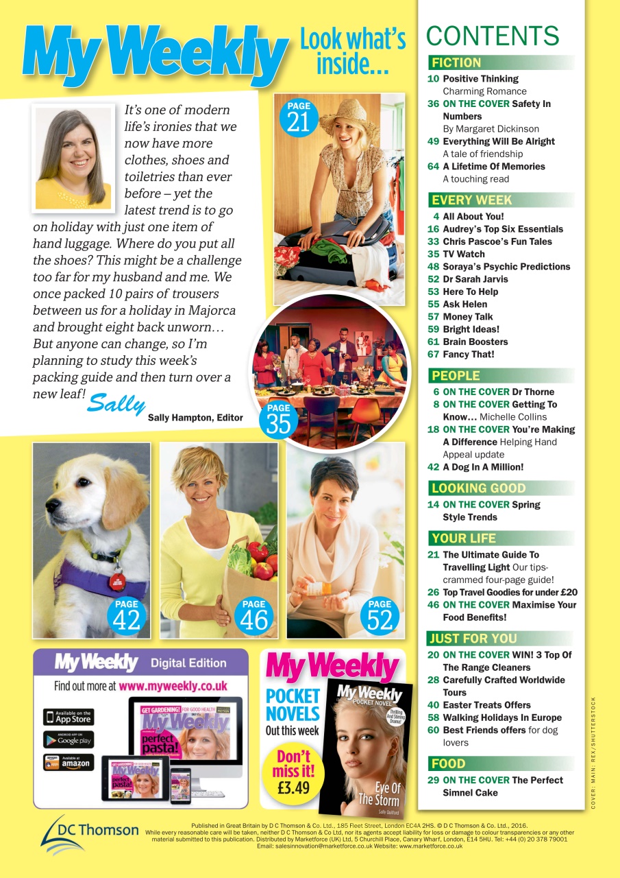 My Weekly Preview Pages