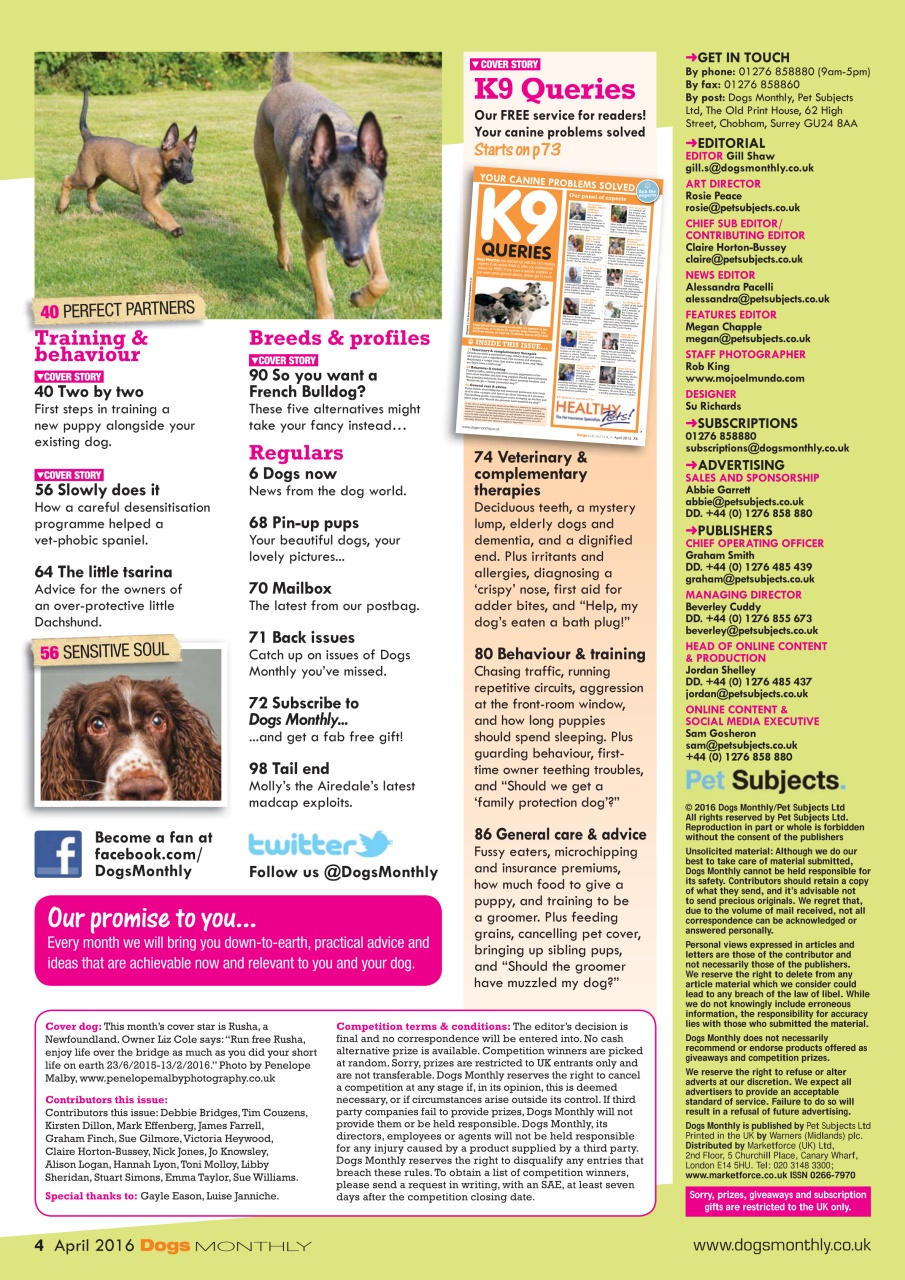 Dogs Monthly Preview Pages