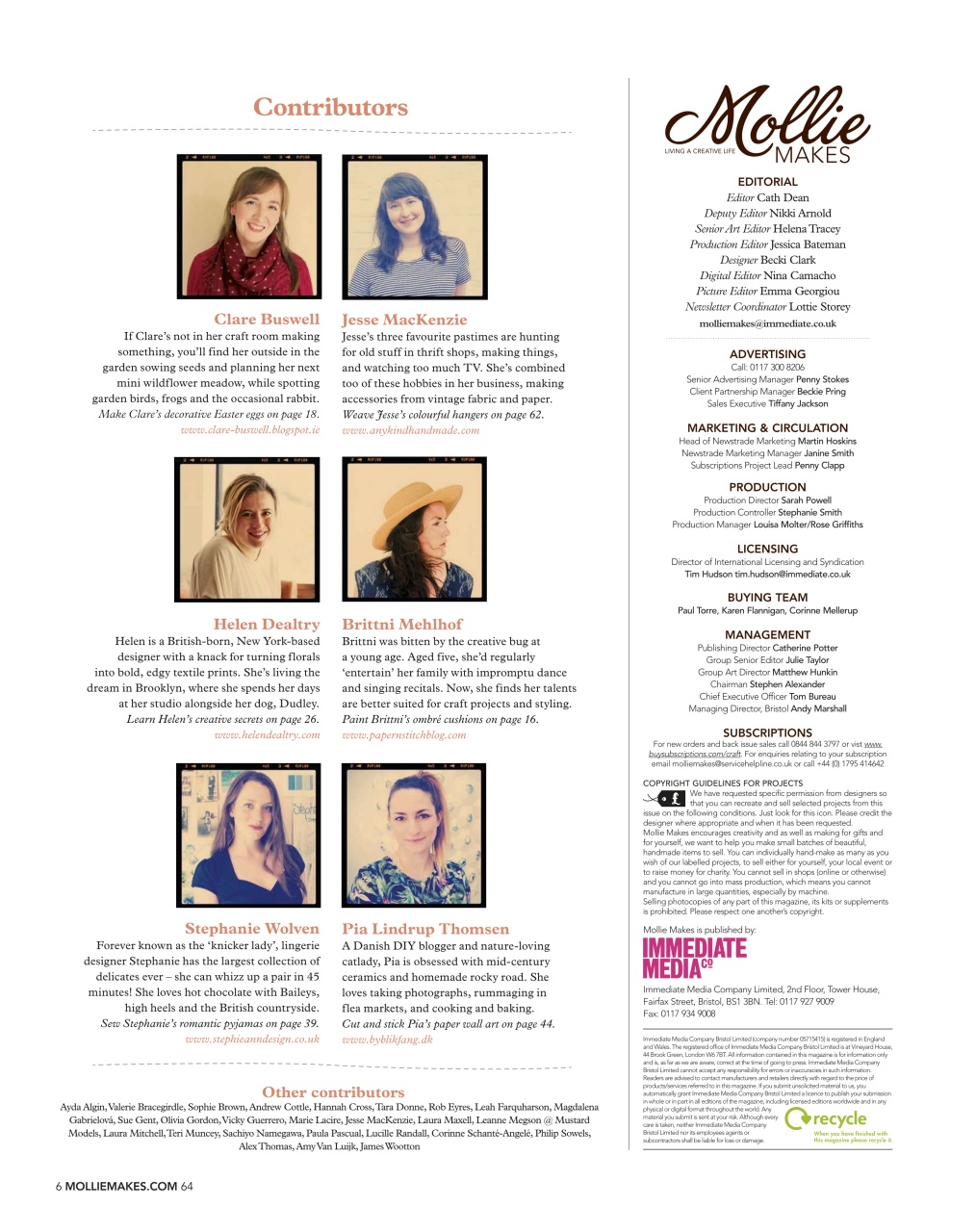 Mollie magazine Preview Pages