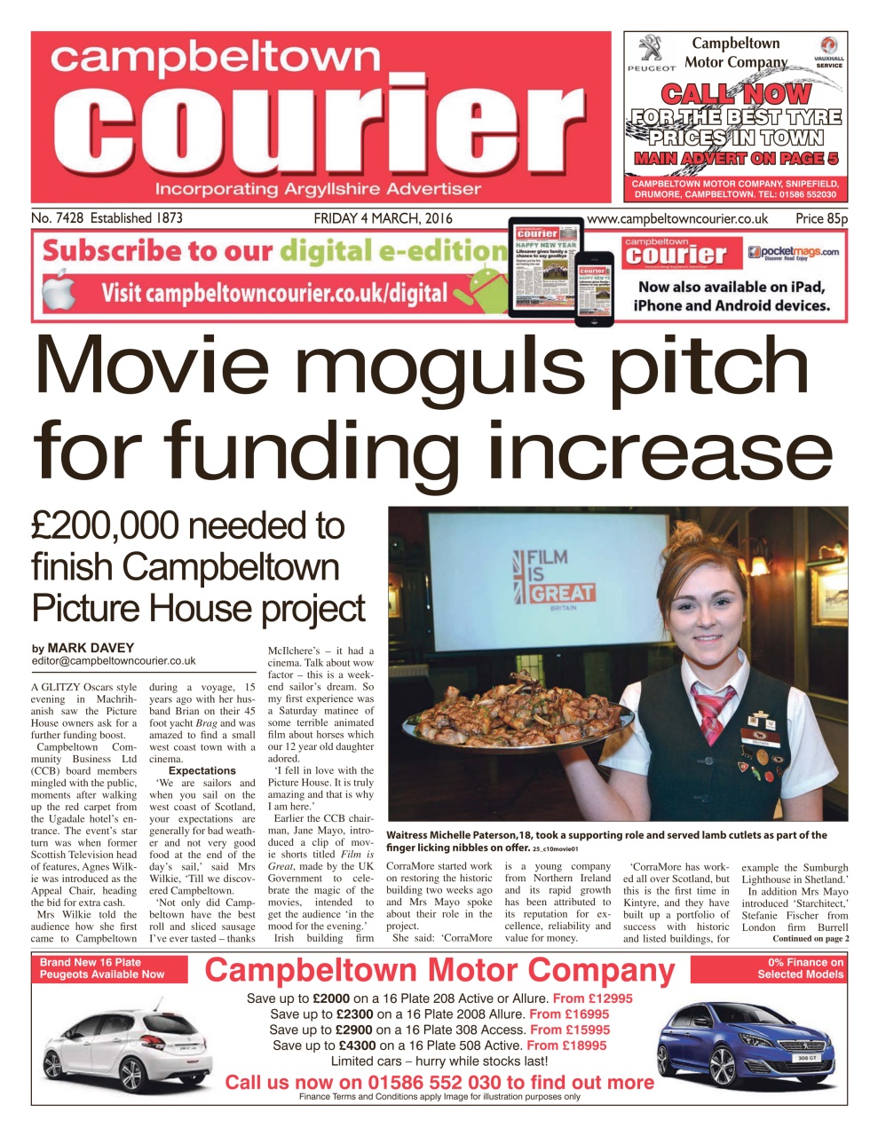 Campbeltown Courier Preview Pages
