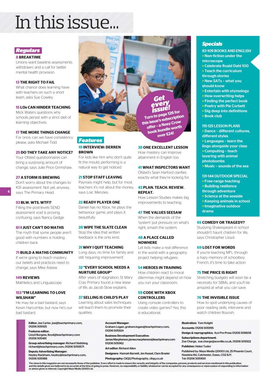 Teach Primary Preview Pages