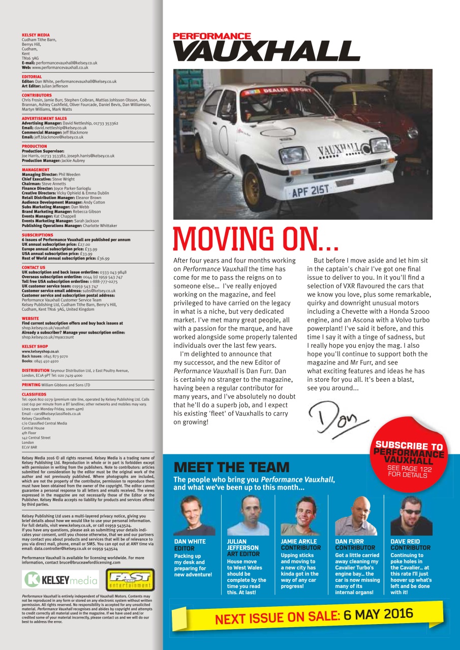 Performance Vauxhall Preview Pages