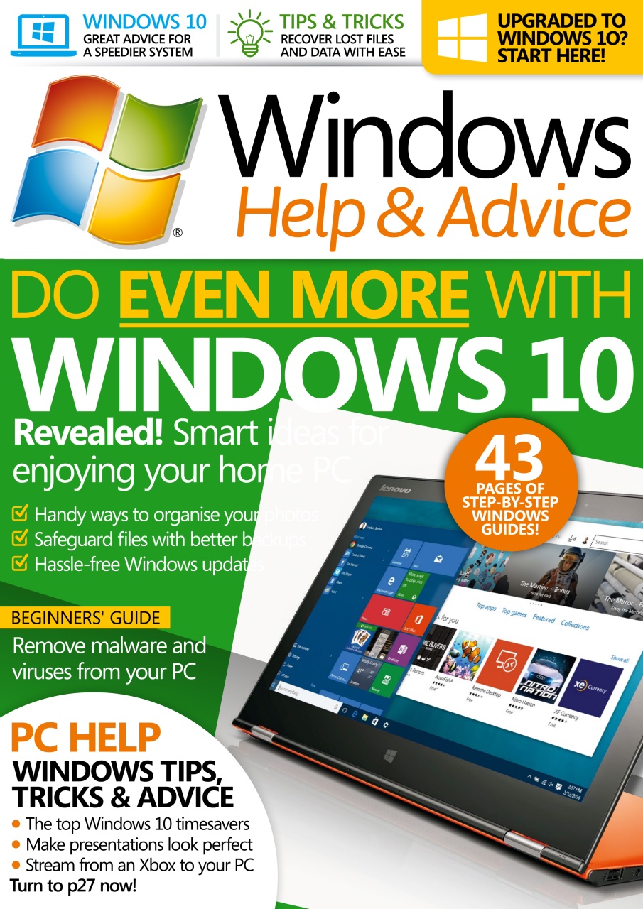 Windows Help & Advice Preview Pages