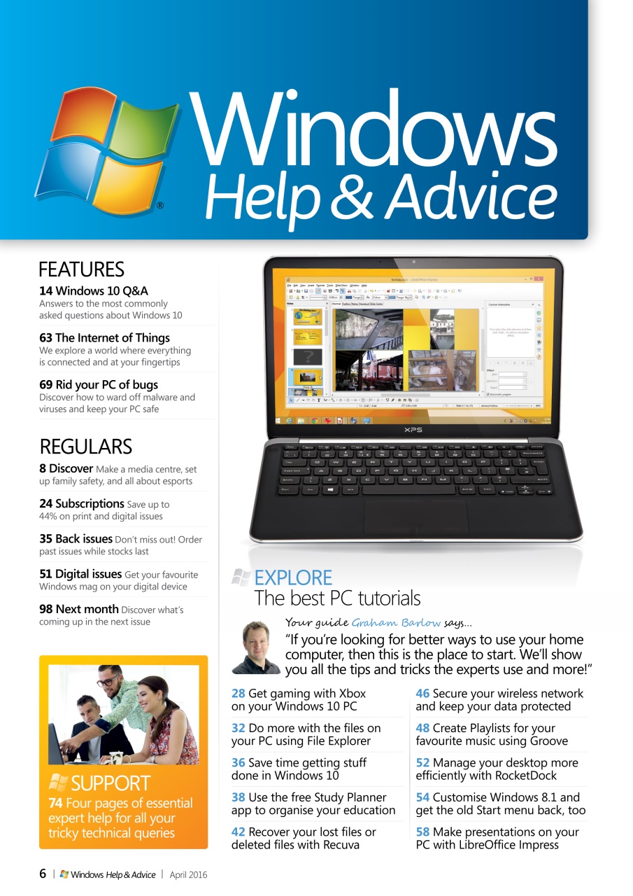 Windows Help & Advice Preview Pages